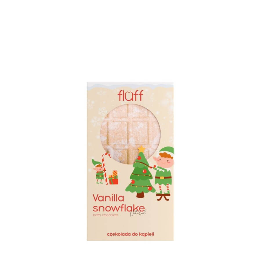 Fluff Chocolate Bar Bath Bomb – Vanilla Snowflake 160g