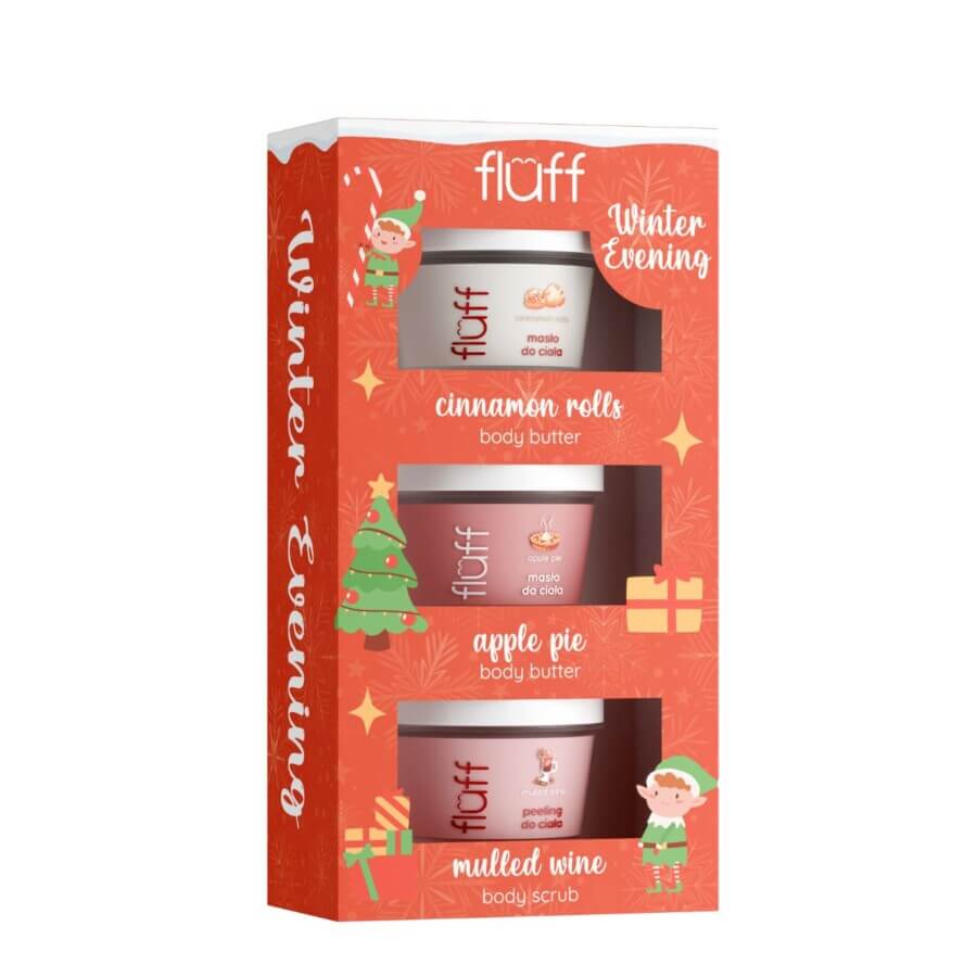 Fluff Chritmas Body Care Set Winter Evening 3pcs