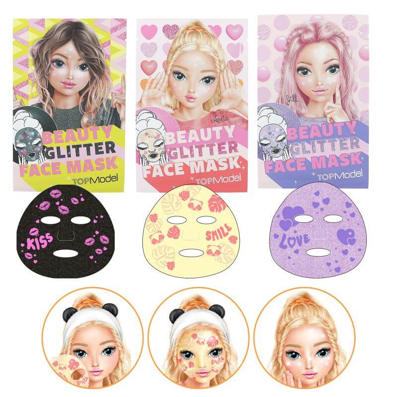 TOP Model Face Mask Glitter BEAUTY and ME