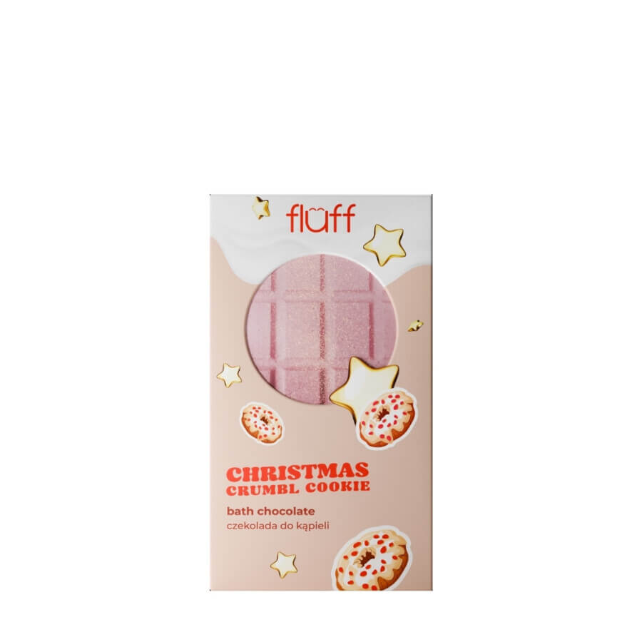 Fluff Chocolate Bar Bath Bomb CHRISTMAS CRUMBLE COOKIES 160g