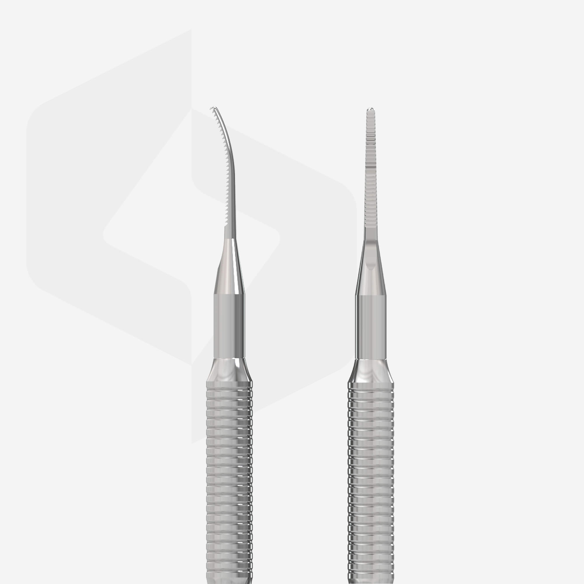 Alezori PEDICURE TOENAIL FILE EXPERT 60 TYPE 4 STRAIGHT NAIL FILE AND FILE WITH A BENT END | PE-60/4